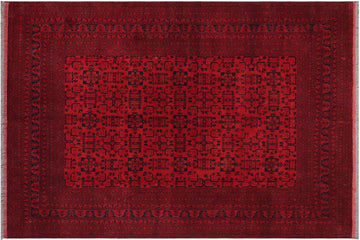 handmade Tribal Biljik Khal Mohammadi Red Black Hand Knotted RECTANGLE 100% WOOL area rug